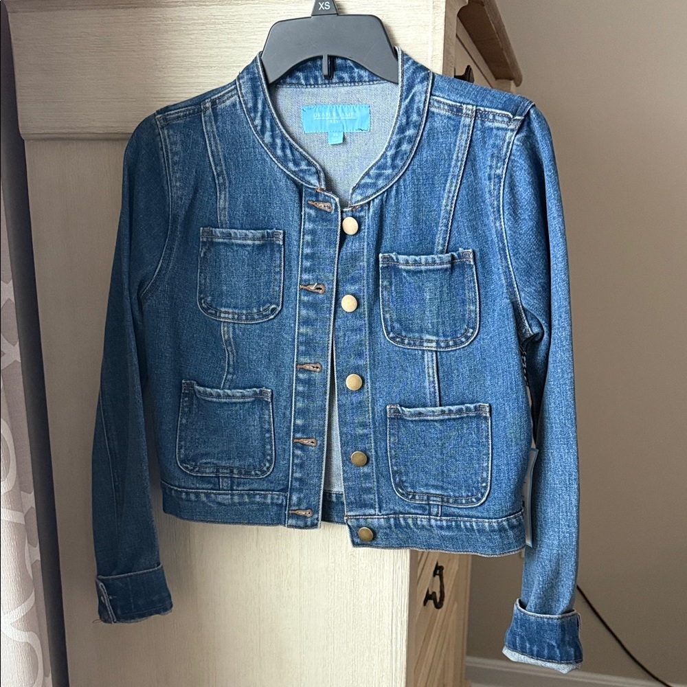 Draper James Blue Four Pocket Denim Jacket
